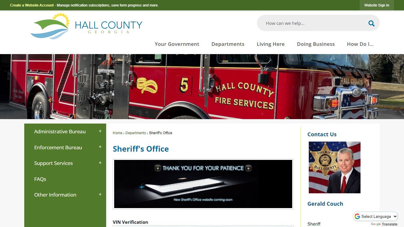 Sheriff's Office | Hall County, GA - Official Website
